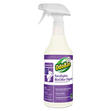 OdoBan® Bioodor Digester, Eucalyptus Scent, 32 Oz Spray Bottle, 12-carton freeshipping - TVN Wholesale